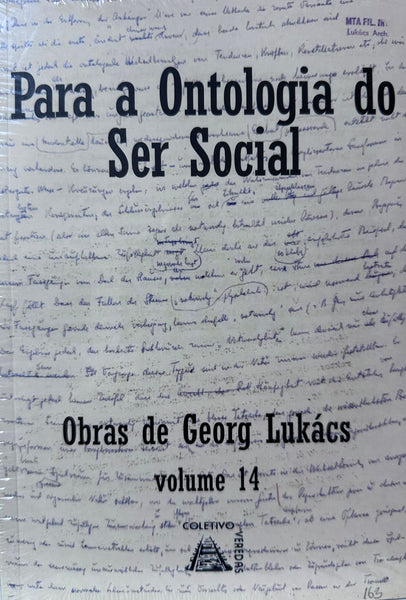 Para a ontologia do ser social, Tomo II (edição bilíngue)